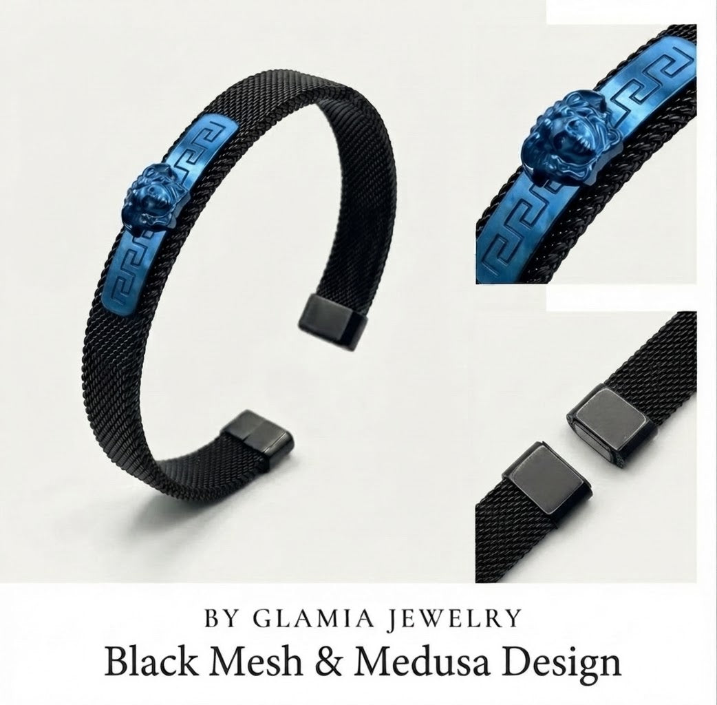 Bracelet versacee blue noir (standard)