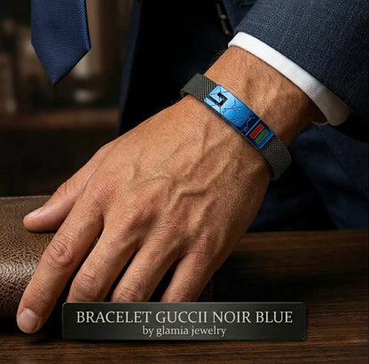 BRACELET GUCCII NOIR BLUE