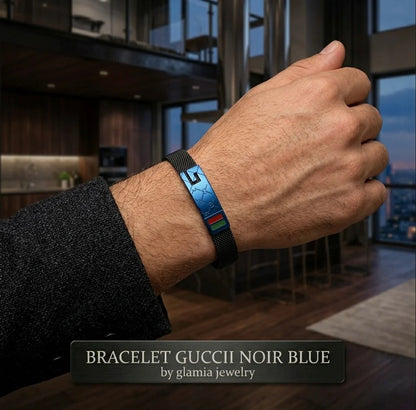 BRACELET GUCCII NOIR BLUE