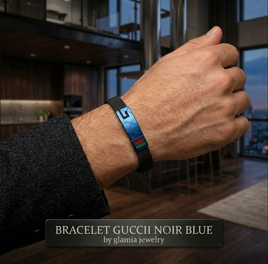 BRACELET GUCCII NOIR BLUE