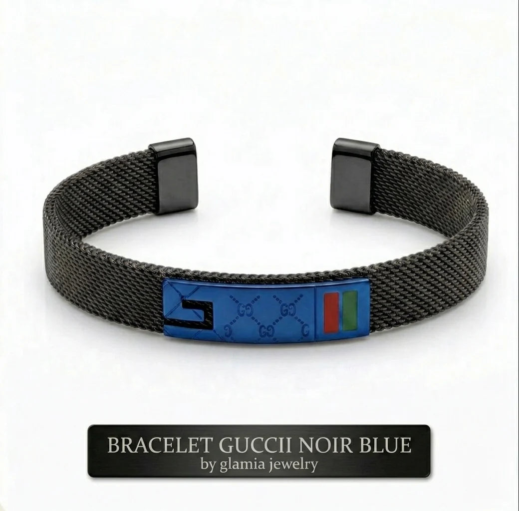 BRACELET GUCCII NOIR BLUE