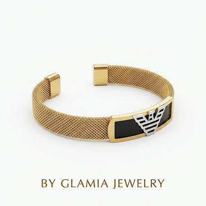 Bracelet armanii dore noir (standard)