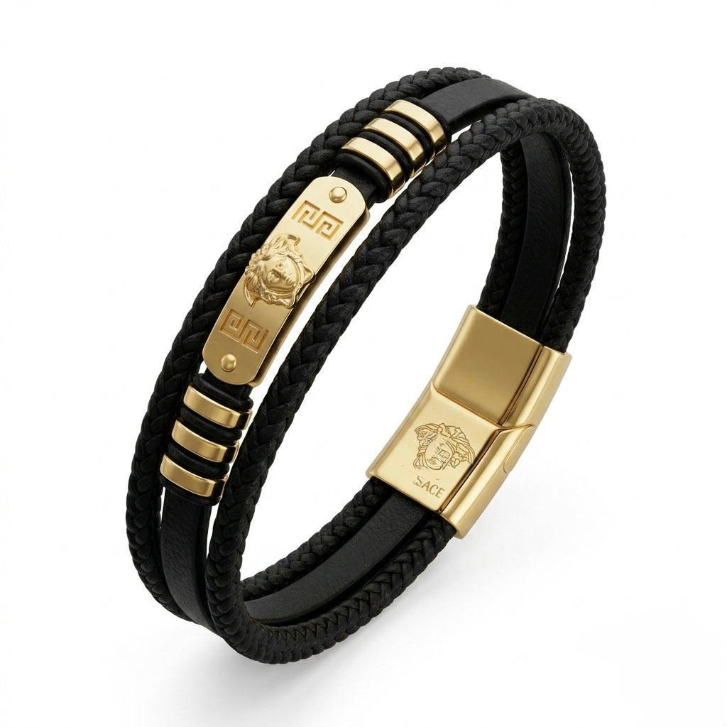 BRACELET VERSACEE SEMI CUIR