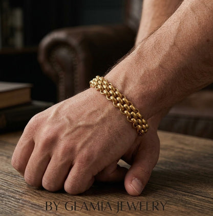 Bracelet bulma doré