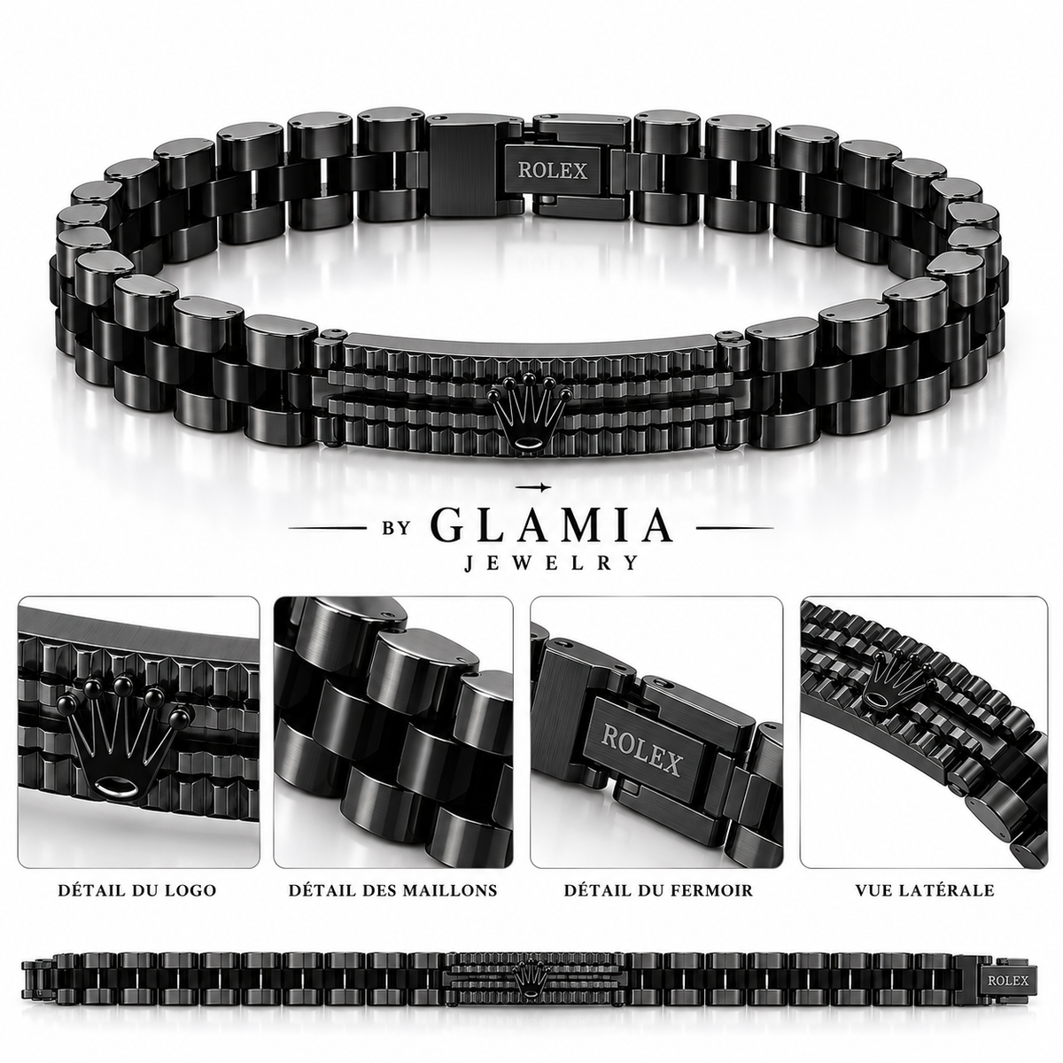 BRACELET ROLAX BLACK ( boite )