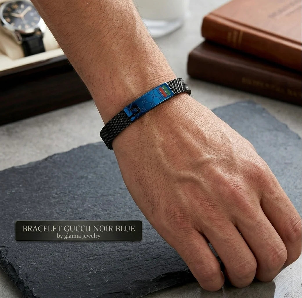 BRACELET GUCCII NOIR BLUE