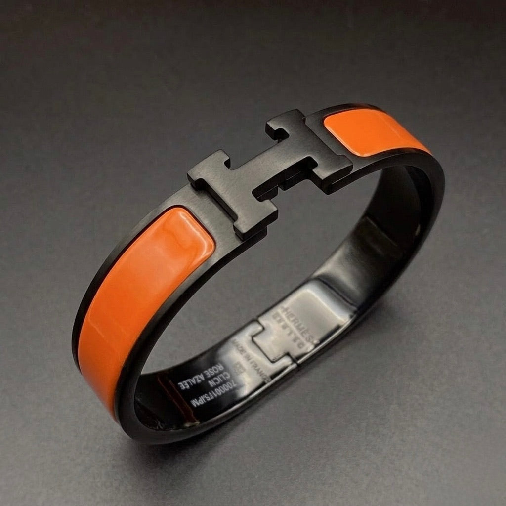 Bracelet Hermèss black orange