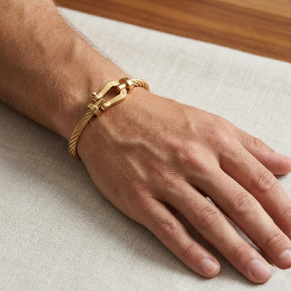 BRACELET CABLE DORE ( FRAD)