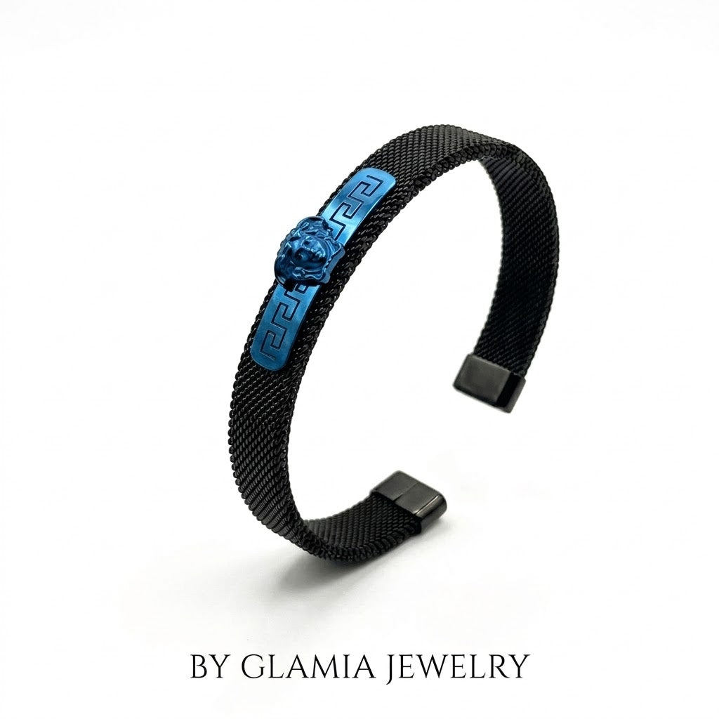 Bracelet versacee blue noir (standard)