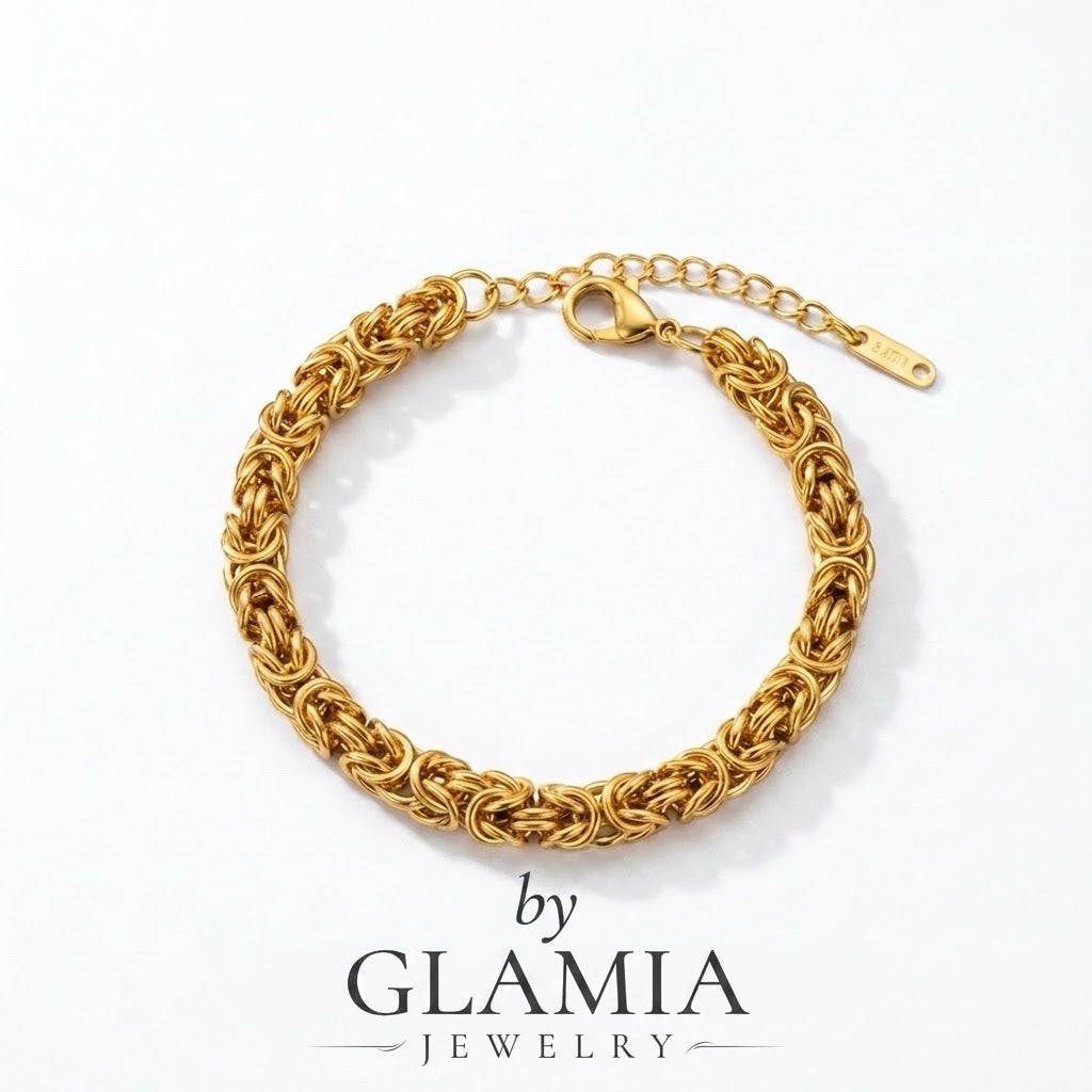 Bracelet spider dore