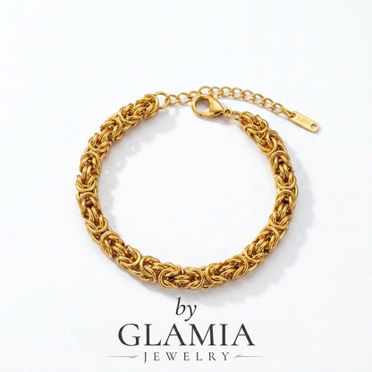 Bracelet spider dore