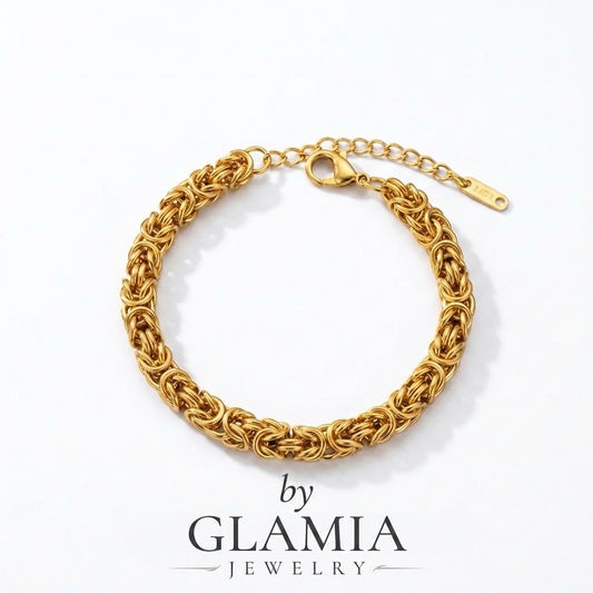 Bracelet spider dore