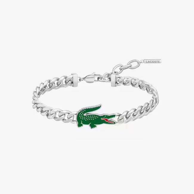 GOURMETTE LACOSTEE ARGENTE ( BOITE )
