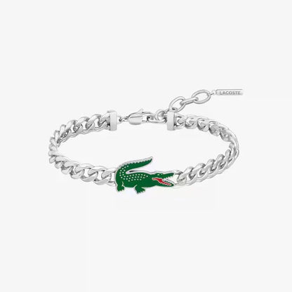 GOURMETTE LACOSTEE ARGENTE ( BOITE )