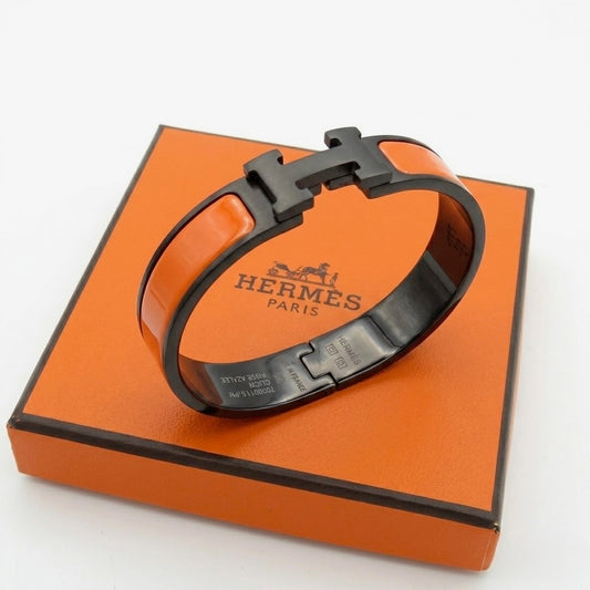 Bracelet Hermèss black orange ( boite)