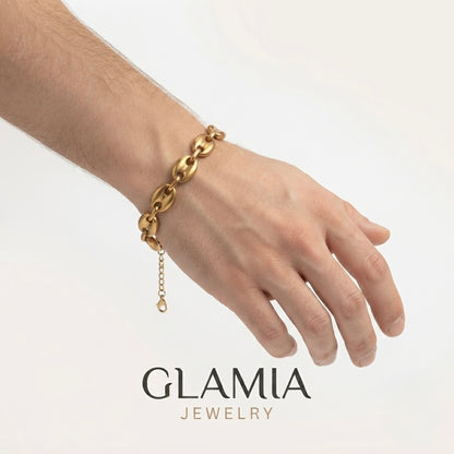BRACELET GRAIN CAFÉ GROS