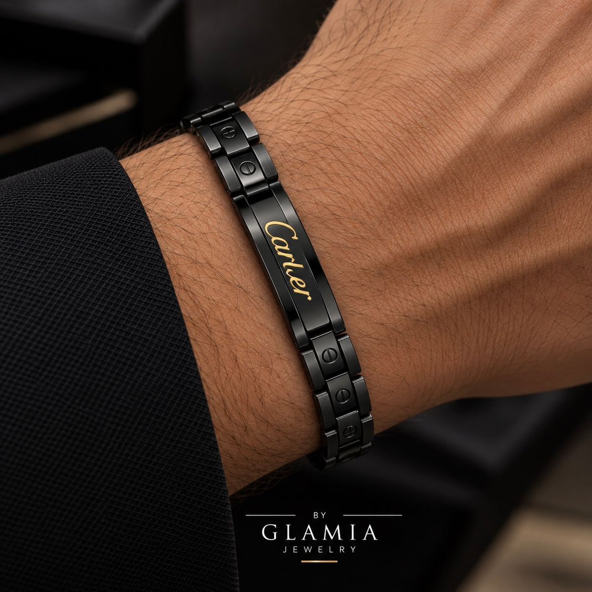 BRACELET CARTIIER NOIR (ajustable)