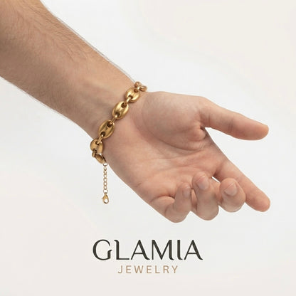 BRACELET GRAIN CAFÉ GROS