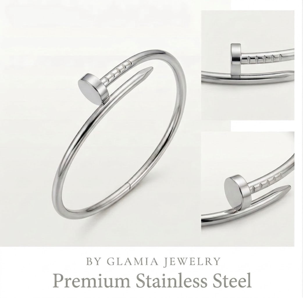 BRACELET CLOU ARGENTÉ