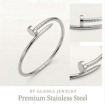 BRACELET CLOU ARGENTÉ