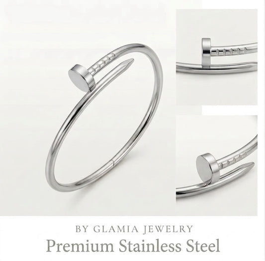 BRACELET CLOU ARGENTÉ